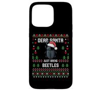 Dear Santa Christmas Beetle Bug Insect Ugly Xmas Sweater Case for iPhone 15 Pro Max