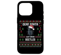 Dear Santa Christmas Beetle Bug Insect Ugly Xmas Sweater Case for iPhone 16 Pro