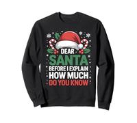 Dear Santa Christmas Before I Explain How Much Do You Know Sweatshirt