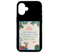 Dear Santa Contribution ROTH IRA - Funny Xmas Wish Case for iPhone 16