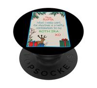 Dear Santa Contribution ROTH IRA - Funny Xmas Wish PopSockets Adhesive PopGrip