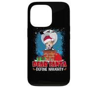 Dear Santa Define Naughty Jack Russell Terrier Dog Christmas Case for iPhone 13 Pro