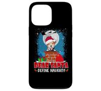 Dear Santa Define Naughty Jack Russell Terrier Dog Christmas Case for iPhone 13 Pro Max