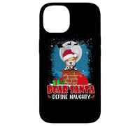 Dear Santa Define Naughty Jack Russell Terrier Dog Christmas Case for iPhone 14