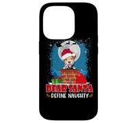 Dear Santa Define Naughty Jack Russell Terrier Dog Christmas Case for iPhone 14 Pro