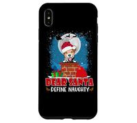 Dear Santa Define Naughty Jack Russell Terrier Dog Christmas Case for iPhone XS Max