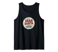 Dear Santa Define Nice - Sarcastic Holiday Style Tank Top
