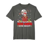 Dear Santa Define Xmas Naughty Santa Cockapoo At Chimney T-Shirt
