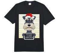 Dear Santa I Can Explain Funny Christmas Miniature Schnauzer Comfort Colors Adult Heavyweight T-Shirt