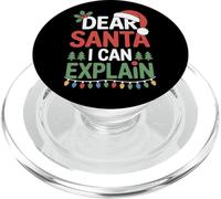 Dear Santa I Can Explain Naughty Nice List Holiday Christmas PopSockets PopGrip for MagSafe