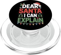 Dear Santa I Can Explain School Holiday Party Theme PopSockets PopGrip for MagSafe