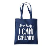 Dear Santa, I Can Explain Tote Shopping Bag 10 Litres Capacity 42 x 38cm