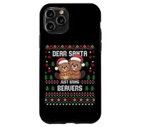 Dear Santa Just Bring Beavers Christmas Ugly Xmas Sweater Case for iPhone 11 Pro