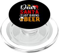 Dear Santa Just Bring Beer Holiday Cheers PopSockets PopGrip for MagSafe