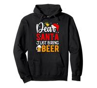 Dear Santa Just Bring Beer Holiday Cheers Pullover Hoodie