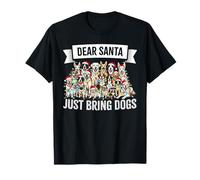 Dear Santa Just Bring Dogs Christmas Lights Dog Love Pajama T-Shirt