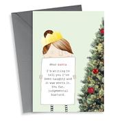 Dear Santa Letter Christmas card