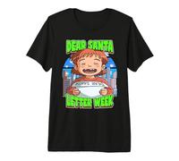 Dear Santa Letter Week Kids Celebrate Christmas Tradition Premium T-Shirt