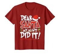 Dear Santa My Aunt Did It Merry Christmas T-Shirt