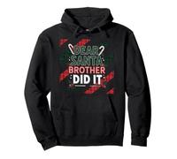 Dear Santa My Brother Did It Shirt Christmas Boys Girls Kids Pullover Hoodie