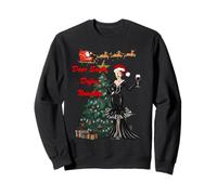 Dear Santa Naughty Christmas Party Vibes Design Sweatshirt
