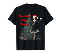 Dear Santa Naughty Christmas Party Vibes Design T-Shirt