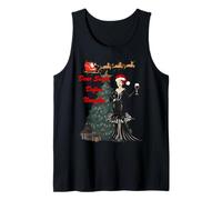 Dear Santa Naughty Christmas Party Vibes Design Tank Top