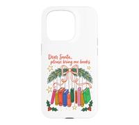 Dear Santa Please Bring Me Books Christmas Reading Case for iPhone 15 Pro