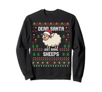 Dear Santa Sheep Christmas Ugly Xmas Sweater Sheeps Lover Sweatshirt