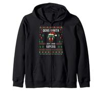 Dear Santa Vipers Ugly Xmas Sweater Christmas Viper Snakes Zip Hoodie