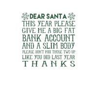 Dear Santa Women's T-Shirt - White - L - White