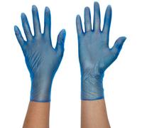 Dear Shield Shield Hea00568 Powder-Free Gloves, Vinyl, Small, Blue (Pack Of 100)
