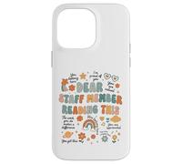 Dear Staff Member You Belong Here Retro Design Case for iPhone 14 Pro Max