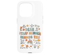 Dear Staff Member You Belong Here Retro Design Case for iPhone 15 Pro