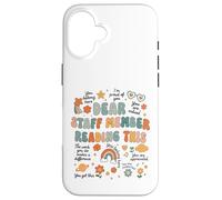 Dear Staff Member You Belong Here Retro Design Case for iPhone 16