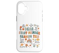 Dear Staff Member You Belong Here Retro Design Case for iPhone 16 Plus