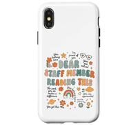 Dear Staff Member You Belong Here Retro Design Case for iPhone X/XS