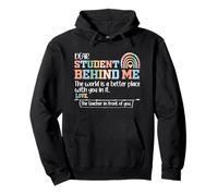 Dear Student Behind Me Rainbow Teacher Back To School Women Pullover Hoodie