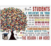 Dear Students I Believe in You Poster Classroom Teacher Metal Tin Sign Sign School Counselor Digital Art Schools Social Worker Principal Office Decor 8x12 inch