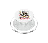 Dear Teacher I Talk to Everyone Funny Classroom Student Joke PopSockets PopGrip for MagSafe