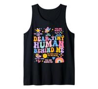 Dear Tiny Human Behind Me Kids Teacher's Day Back to School Tank Top