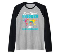 Dear World We are Sorry Love Sane American Political Funny Raglan Baseball Tee