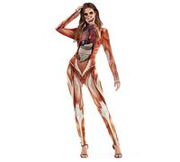 Dear, you Human Organ Pattern Jumpsuit,3D Teacher Teaching Device,Adult Costume Role Playing Stage Costume Swimming Suit,L