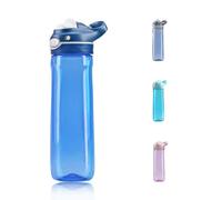 DEARART 26oz Blue Water Bottle With TRITAN,BPA Free Leak proof and Lock-key,One hand operation,Suitable for outdoor sports