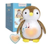 DEARBABY Baby Sleep Soother,Baby Registry Search Baby Soother Cry Baby Shower Gifts Auto Off Timer,Heartbeat Penguin Help Kids Go to Sleep Faster,Mother's Day Gifts