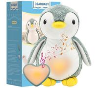 DEARBABY Baby Sleep Soother,Baby Registry Search Baby Soother Cry Baby Shower Gifts Auto Off Timer,Heartbeat Penguin Help Kids Go to Sleep Faster,Mother's Day Gifts