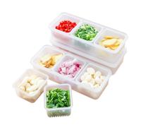 DEARBAG 3 Pcs Divided Serving Tray with Lid & 3 Compartments, Reusable Serving Platters Bowls, Plastic Snack Tray Containers Box, Portable Food Storage Container for Spices, Candy And Fruits