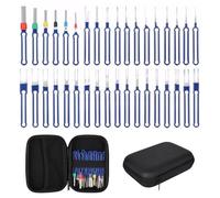 DEARBAG 36 Pieces Car Release Tool Terminal Terminal Removal Tool Kit Removal Pin Rust-Proof Auto Terminal for Removing Cable Connectors Car Pin Puller Repair Remover Key Tools Connector Terminals