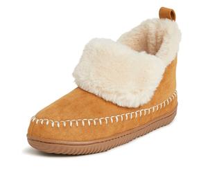 Dearfoams Alpine Women's Moritz Indoor/Outdoor Bootie Ankle Boot, Whiskey, 7/8 UK