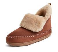 Dearfoams Alpine Women's Moritz Indoor/Outdoor Bootie Slipper, Potting Soil, 10-11